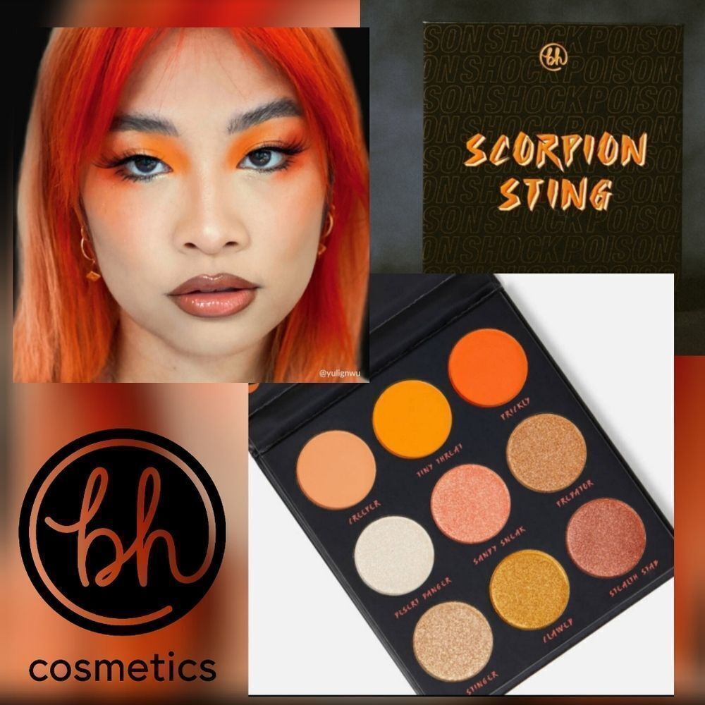 BH Cosmetics Scorpion Eyeshadow Palette - Orange Golds Shimmers Mattes